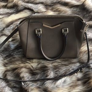 Beige Calvin Klein bag with crossbody strap